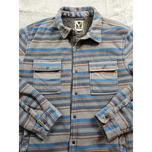 Voyager Shacket Men's Women's Size L Heavy Fleece Outerwear Inside Media Pockets - Picture 2 of 10